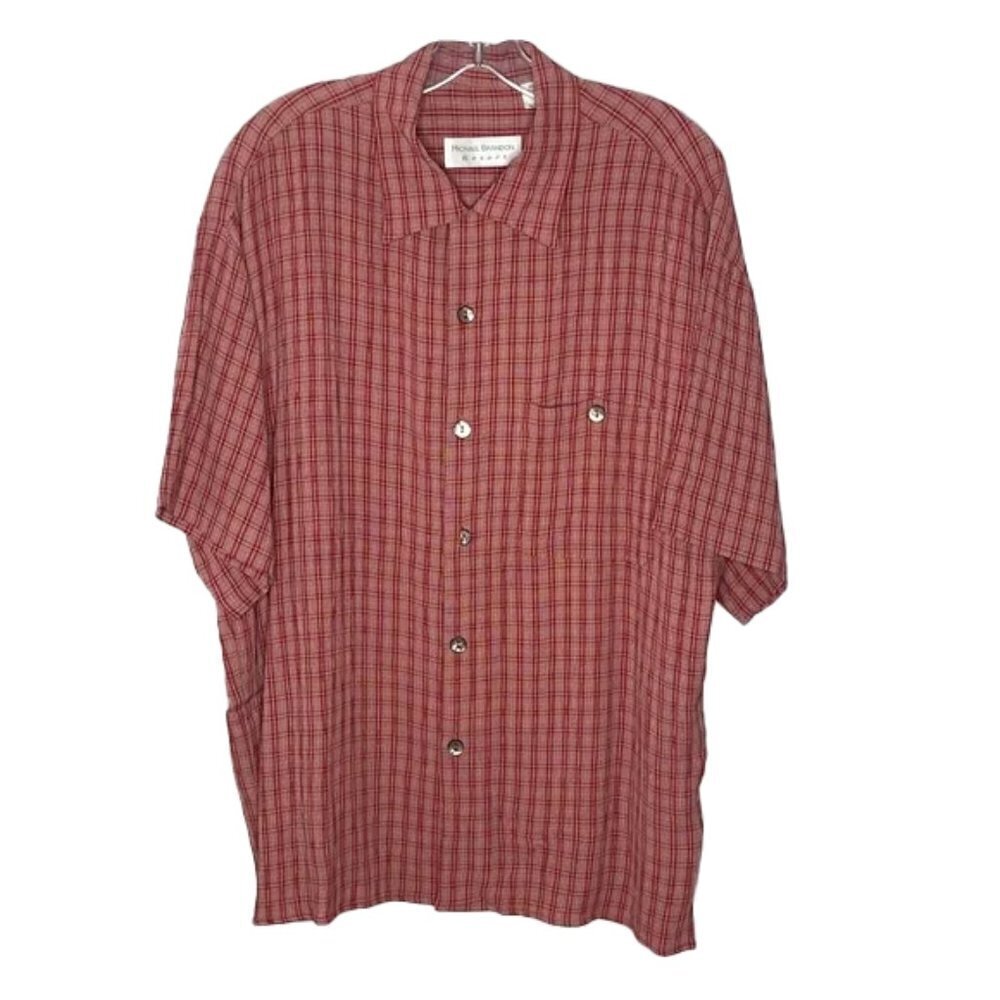 ❤️ 🆕 MICHAEL BRANDON Button Down Shirt Size L